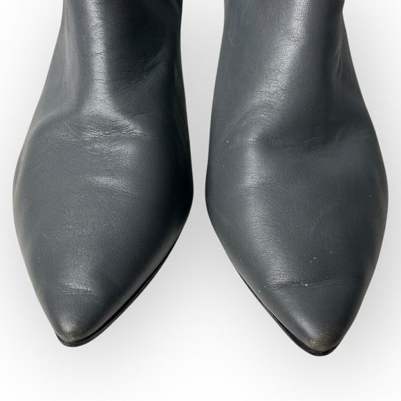 Repetto Grey Leather Chelsea Kitten Heel Ankle Boots 40 - Picture 7 of 12
